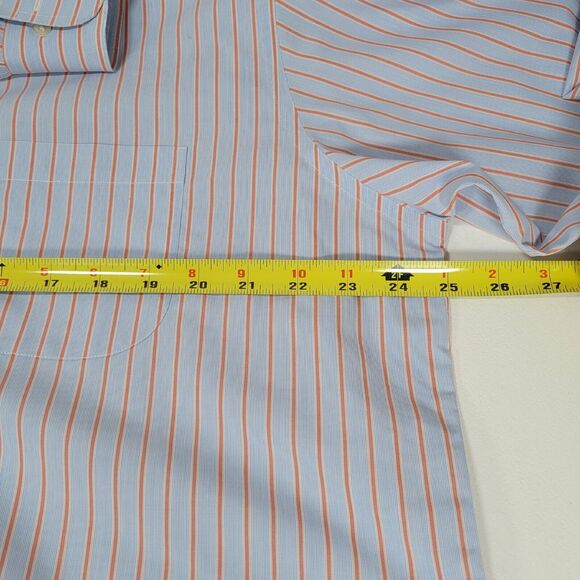Brooks Brothers Shirt Mens 16.5 Blue White Striped Dress Button Up Long Sleeve - Picture 3 of 7